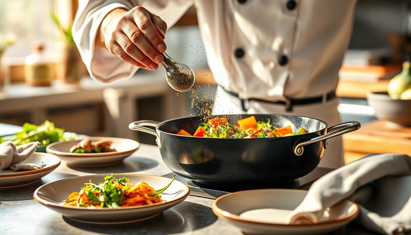 Fresh seasonal cooking dish